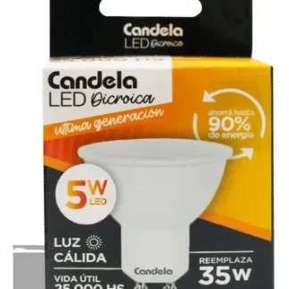 DICROICA LED 5W BLANCA FRIA CANDELA (6811)