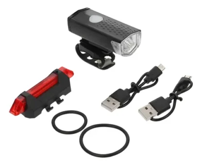 Farol Delantero + Baliza Trasera P/bici Motes ext0247 Usb.