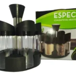 Especiero Giratorio 6 Frascos Especieros Vidrio