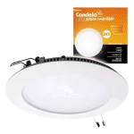 Plafon led aplicar redondo 24w calido candela (7263)