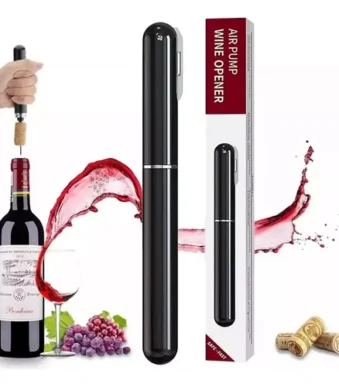 abridor de vino sacacorcho a presion