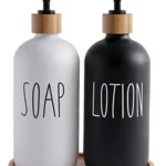 SET DE 2 BOTELLAS CON DISPENSADOR PARA JABON LIQUIDO JK-4482