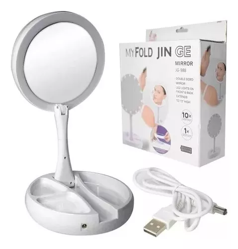 Espejo con LED Recargable Jg-988e