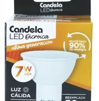 DICROICA LED 7W CALIDA CANDELA (6814)
