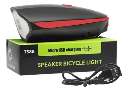 Luz Led Frontal Para Bicicleta Recargable De 250 Lumens 7588