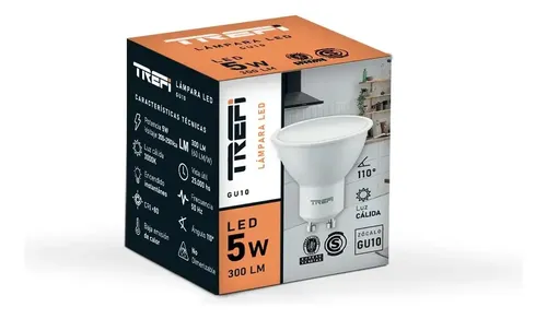 DICROICA LED GU10 5W CALIDA TREFI