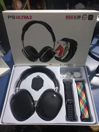 kit smartwatch + auricular inalambrico P9 ultra2 kit smartwatch + auricular inalambrico P9 ultra2