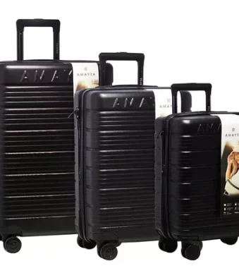 Set Valijas 18" 20" 24" Amayra Oro Rosa 67.8002 n3