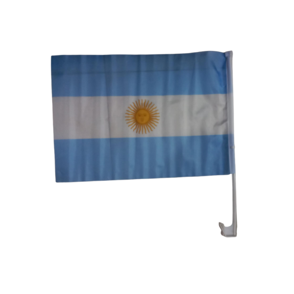 BANDERA ARGENTINA PARA AUTO 30X45CM
