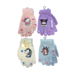 GUANTES DE INVIERNO INFANTILES CON DISEÑO 14-15CM DISEÑOS SURTIDO PRECIO POR DOCENA MUJER