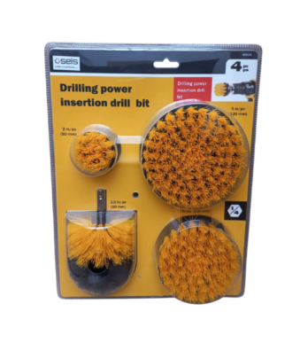 KIT DE 4 CEPILLOS PARA TALADRO