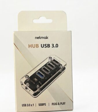 HUB USB A 3 PUERTOS USB 2.0 CON + 1 PUERTO 3.0 NETMAK NM-AC12