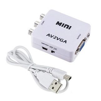 Adaptador Audio/video Rca A Vga Av To Vga Dvd A Monitor AV2VGA