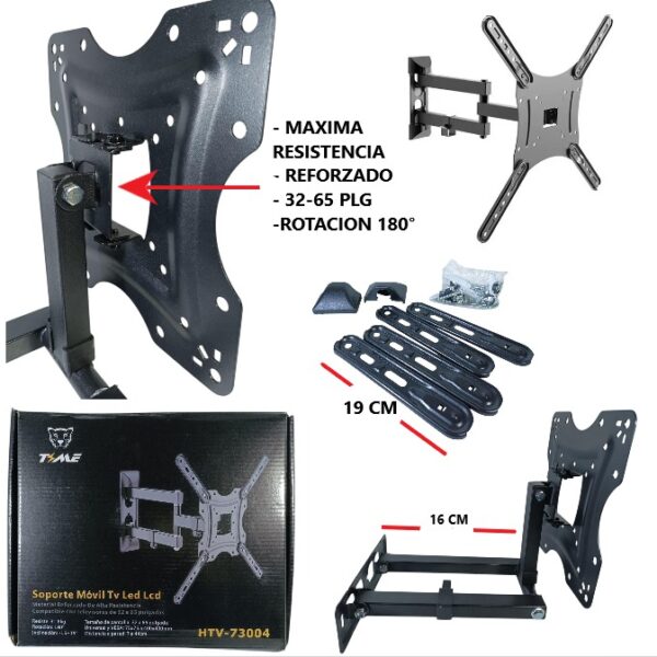 SOPORTE MOVIL HASTA 42 PULGADAS 73004 REFORZADO TIME
