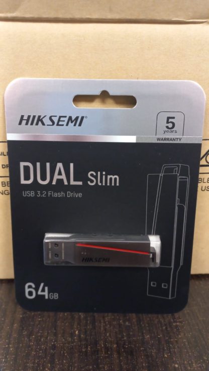 Pen Drive HIKSEMI 64Gb E307C Dual Slim USB 3.0 / USB Type C