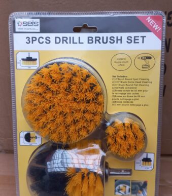 KIT DE 3 CEPILLOS PARA TALADRO AV47896