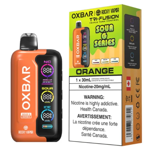 VAPER OXBAR 35000 PITADAS STRAWBERRY ORANGE POP