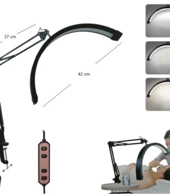 HT-M16 VELADOR MEDIA LUNA BASE ARTICULADA