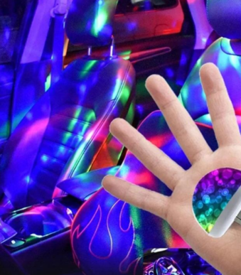 LUZ MINI BALL LED USB RGB con adaptador usb a micro usb