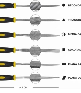 SET LIMAS 6PCS PARA MADERA MELECH-759
