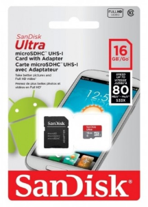 MICRO SD 16 GB SANDISK ULTRA