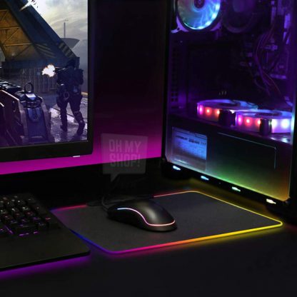 MOUSE PAD GAMER CON LUCES LED 4516