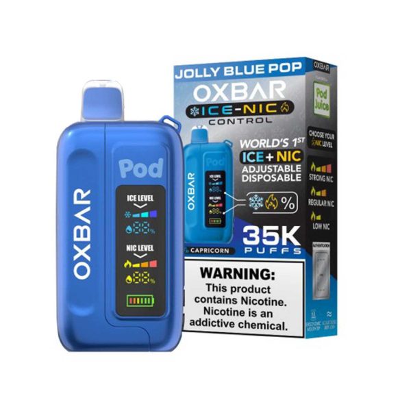 VAPER OXBAR 35000 PITADAS JALLY BLUE POP