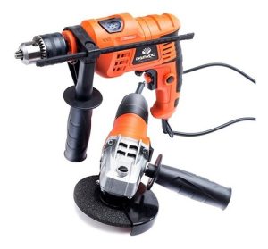 Amoladora Angular 750w + Taladro Percutor 550w Daewoo SUPER PACK