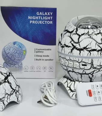 Proyector Galaxia Con Parlante Bluetooth Huevo De Dinosaurio