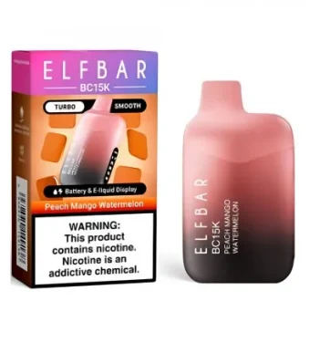 VAPER ELFBAR PEACH MANGO WATERMELON 15000 PITADAS
