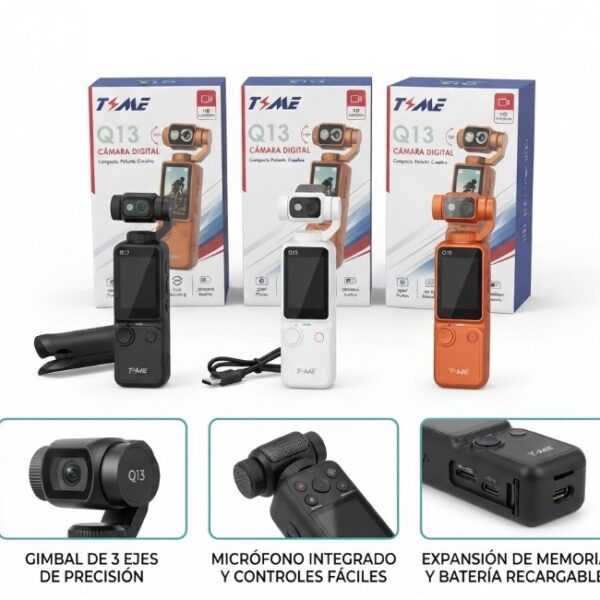 CAMARA PORTATIL PARA VLOGGING TIME Q13