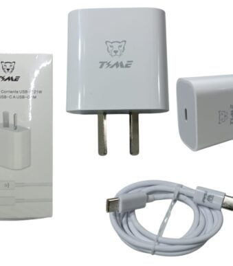 CARGADOR 20W C/ CABLE TIPO C A TIPO C TIME TMCC408
