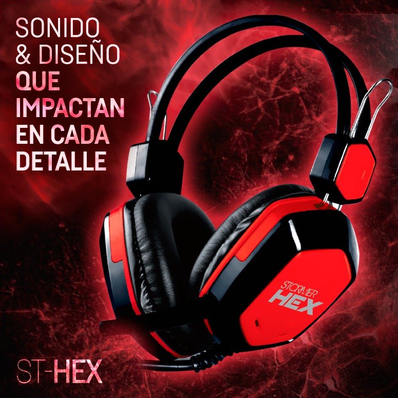 AURICULARES GAMER MICROFONO PC NOGA STORMER ST HEX HEADSET