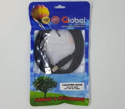 cable impresora a b 2 m global – Tus Tecnologías
