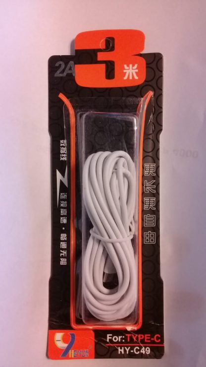 cable usb tipo c 3 m hy-c49