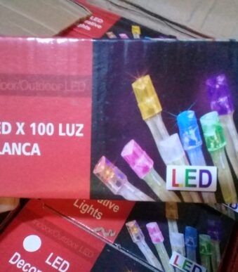 luz led blanca 100 led da 13