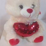 PERRITO DE PELUCHE 22 CM CODIGO CODIGO 17123 CON LENTEJUELAS