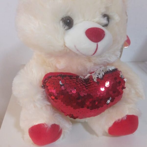 PERRITO DE PELUCHE 22 CM CODIGO CODIGO 17123 CON LENTEJUELAS