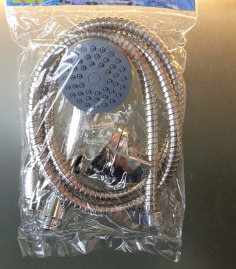 kit duchadora de mano con soporte de plastico