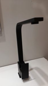 Griferia monocomando pico alto negra mod fy13