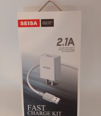 cargador seisa + cable 1 m v8 2.1 am REAL