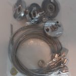 velador de escritorio con 2 brazos para foco enchufe 220v mt-811