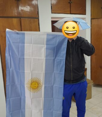 bandera argentina 90x150 cm