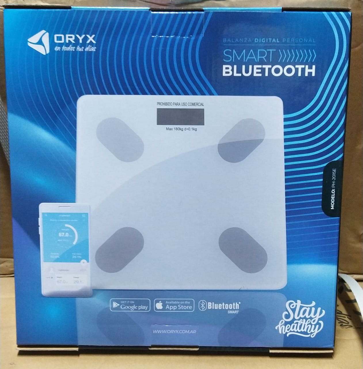 Balanza Digital Baño 180kg Para Personas Bluetooth oryx Balanza Digital Baño 180kg Para Personas Bluetooth oryx