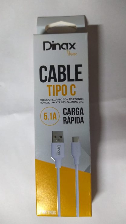 cable tipo c dinax 2 m 5.1a en cajita 2m46tc
