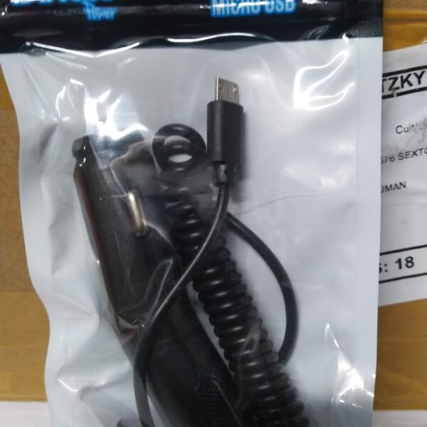 cargador v8 comun en bolsita dinax