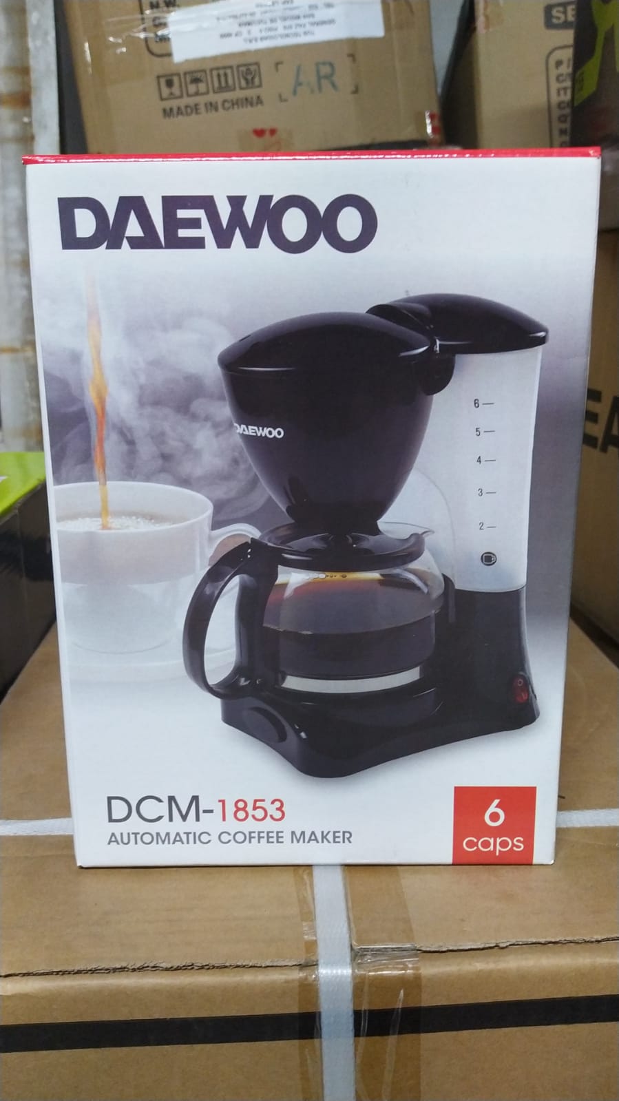 Cafetera Automática Daewoo 650ml Max.6 Tasas Dcm-1853 Negra Cafetera Automática Daewoo 650ml Max.6 Tasas Dcm-1853 Negra