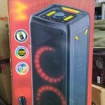 parlante torre 2x10" con luces seisa yx-2122b