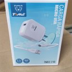 CARGADOR TIME V8 2.1A C/ CABLE DESMONTABLE