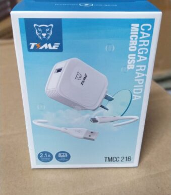 CARGADOR TIME V8 2.1A C/ CABLE DESMONTABLE